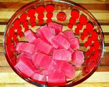 A picture of step 7 of Mike's Spicy Ahi Poke & Sashimi.