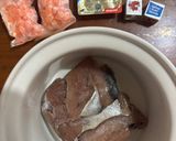 Foto langkah ke 1 dari resep Bubur Ikan Kembung Keju Wortel.