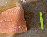 Foto del paso 2 de la receta: Tiburones sin gluten con salmón en salsa a la pimienta. (Sin lactosa)
