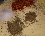 A picture of step 2 of Pyaz ke pkory.