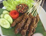Foto langkah ke 6 dari resep Sate Sapi Bumbu Kelapa #kitaberbagi.