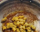 A picture of step 8 of Gatte ki Sabzi (dry and with gravy).