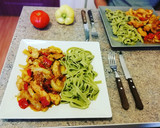 Foto del paso 13 de la receta: Pechuga de pollo con pimientos y sésamo