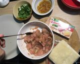 รูปขั้นตอนการทำที่ 2 ของ 🌈 เกี๊ยวน้ำอกไก่ +หมูสับ เด้งดึ๋งดั๋ง ~