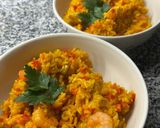 Foto del paso 7 de la receta: Paella/Arroz integral con camarones y pollo