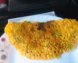 A picture of step 7 of Besan ka chilla.