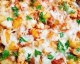 صورة لخطوة 5 من وصفة صدور الدجاج الطرية بالبطاطس والمواتزريلا😋🤗