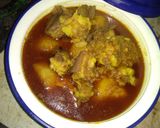 A picture of step 11 of Muton curry sunday special.