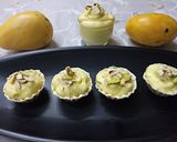 A picture of step 6 of Amrakhand tarts (Mango shrikhand).