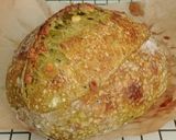 Foto langkah ke 20 dari resep Pandan Jinten Hitam Italian Herbs Cheese Sourdough Bread (Oven Tangkring).