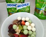 Foto langkah ke 6 dari resep Salad Buah Puding Matcha.