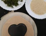 A picture of step 5 of Dil leaves /soya Parantha.