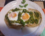 Foto del paso 2 de la receta: Huevos rancheros en salsa verde de molcajete