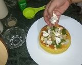 A picture of step 11 of Pizza Dhokla.