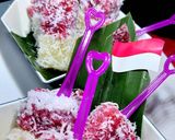 Foto langkah ke 3 dari resep Cenil Singkong Red Velvet &Vanilla (870).