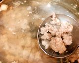 Hình bước làm 2 của món Canh Cải Ngọt Nấu Thịt Bằm