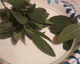 A picture of step 1 of Sage in Olive Oil.