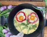 A picture of step 4 of Valentine's Day Breakfast | Fried Egg Flower.