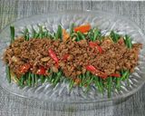 Foto langkah ke 3 dari resep Tumis baby buncis daging.