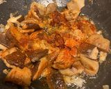 Une image de l'étape 4 de Linguines, cèpes et Mozza.