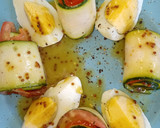 Foto del paso 3 de la receta: Popietas de calabacín con carpaccio de tomate