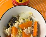 紅蘿蔔+勿仔魚+高纎穀飯+大白菜+奶油白菜+香菇+豆皮食譜步驟7照片