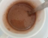 A picture of step 2 of Oreo lava mug cake.