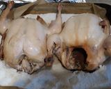 Sóágyon sült csirke, baconbe tekert spárgával recept fázis 1 fotója
