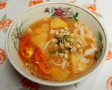 Hình bước làm 2 của món Mì hến thơm cà