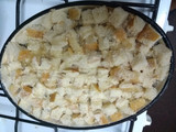 Budín de verduras con costra de pan
