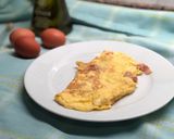 Foto del paso 2 de la receta: Tortilla francesa de jamón York y queso
