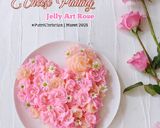 Foto langkah ke 7 dari resep Cheese Puding Jelly Art Rose.