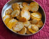 A picture of step 5 of Aromatic flavorful tasty Taro chips.