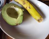A picture of step 1 of Avocado Banana Smoothie#teamcontest#s&jblends.