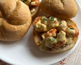 Foto del paso 6 de la receta: Entrepanets de gambes amb all i julivert ☘️🦐🧄