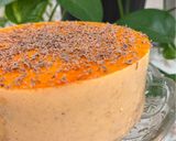 عکس مرحله 1 از دستور چیز کیک پرتقالی با پایه کیک اسفنجی