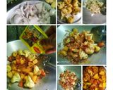 A picture of step 1 of Govi-Aloo Masala.