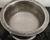 A picture of step 1 of Moria's pudding.