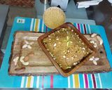 A picture of step 1 of Moong dal Halwa.