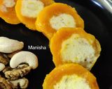 A picture of step 11 of Stuffed Mango Malai Kulfi.