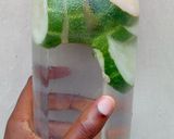 A picture of step 2 of Cucumber 🥒 lemon 🍋infused water.