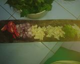 Foto langkah ke 2 dari resep Tumis teri pepaya jepang.