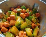 Une image de l'étape 5 de COURGETTES/KNACKIS AU COOK EXPERT.
