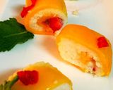 A picture of step 5 of Fasting mango shushi.