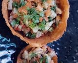 A picture of step 11 of Katori Chaat.