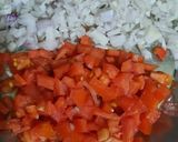 A picture of step 2 of Papri chana chat.