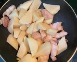Hình bước làm 2 của món Măng kho thịt ba chỉ