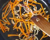 A picture of step 1 of Sausage & Carrot Omelette.
