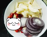 Hình bước làm 1 của món Chả cá thu hấp trứng thịt