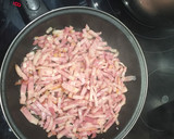 Foto del paso 1 de la receta: Espaguetis salsa carbonara con nata
